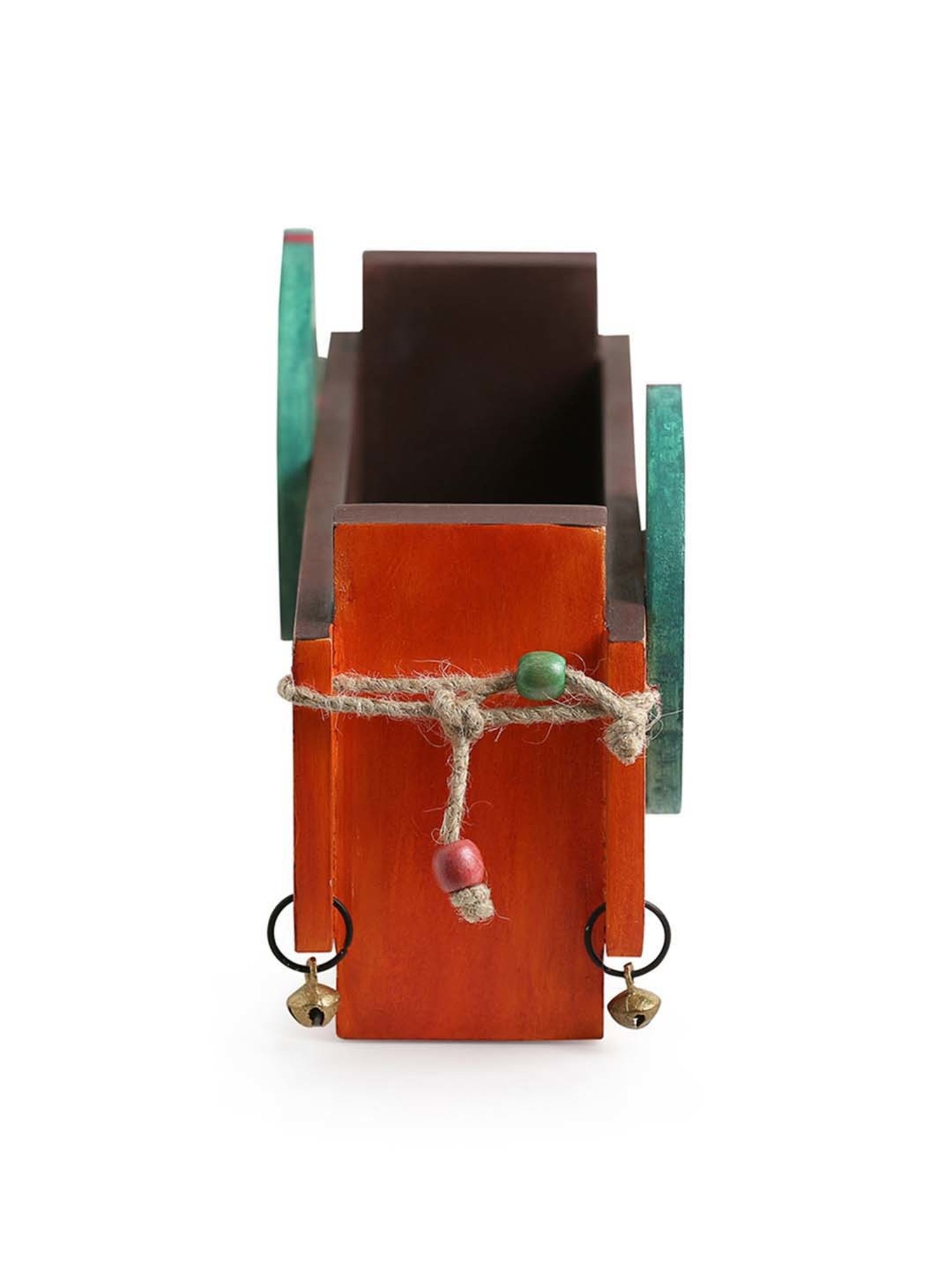 ExclusiveLane Madhubani Hand-Painted Magazine & Newspaper Stand In Wood