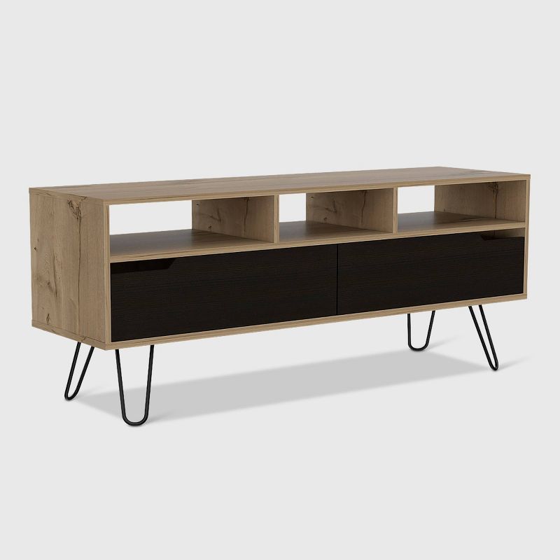 Aster 2 Door Media Console Table Light Wood - RST Brands