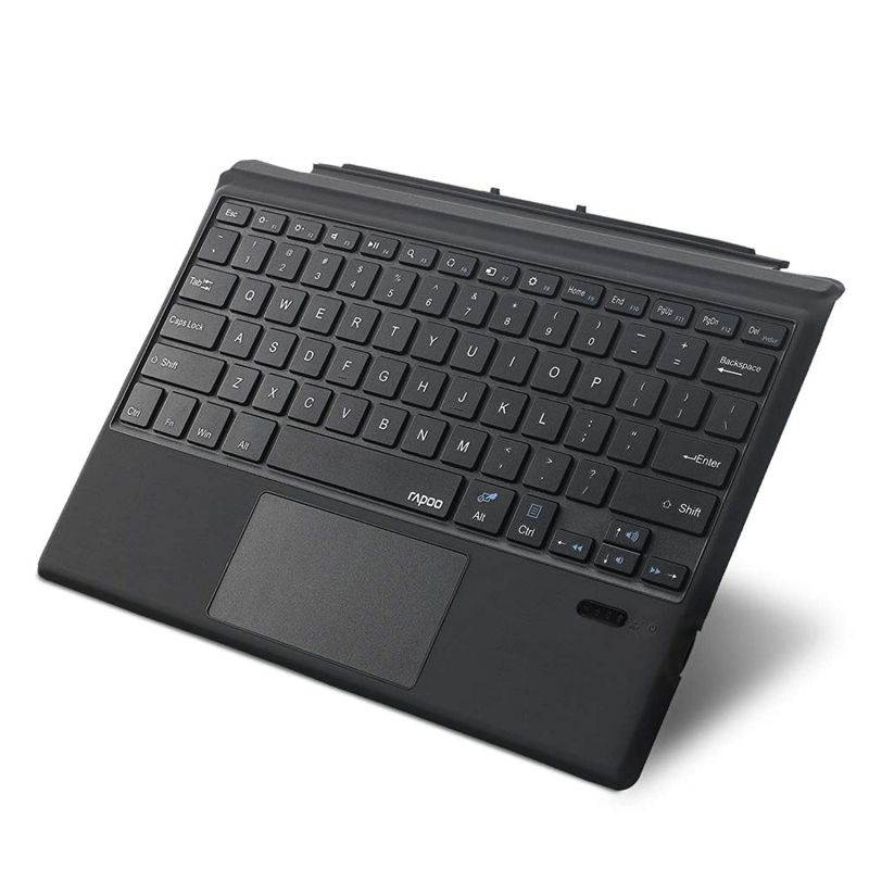 Rapoo Microsoft Surface Pro Trackpad Keyboard for Microsoft Surface Pro 7/6/ Surface Pro 5 2017/ Surface Pro 4 12.3 inch Tablet/Surface Pro 3 2014 Keyboard Case - Detachable Wireless Type Keyboard