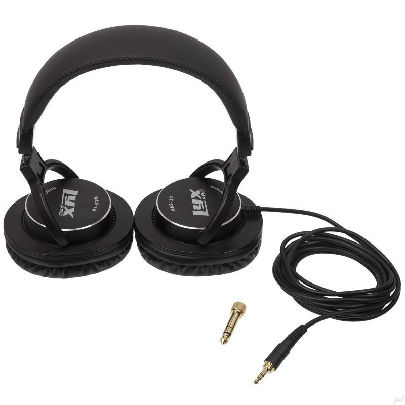 LyxPro HAS-10 Closed Back Over-Ear Professional Studio Monitor & Mixing Headphones, Newest 45mm Neodymium Drivers for Wide Dynamic Range - Lightweight