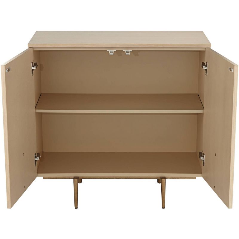 Kolczak Boho Handcrafted Mango Wood 2 Door Cabinet Light Gray - Christopher Knight Home