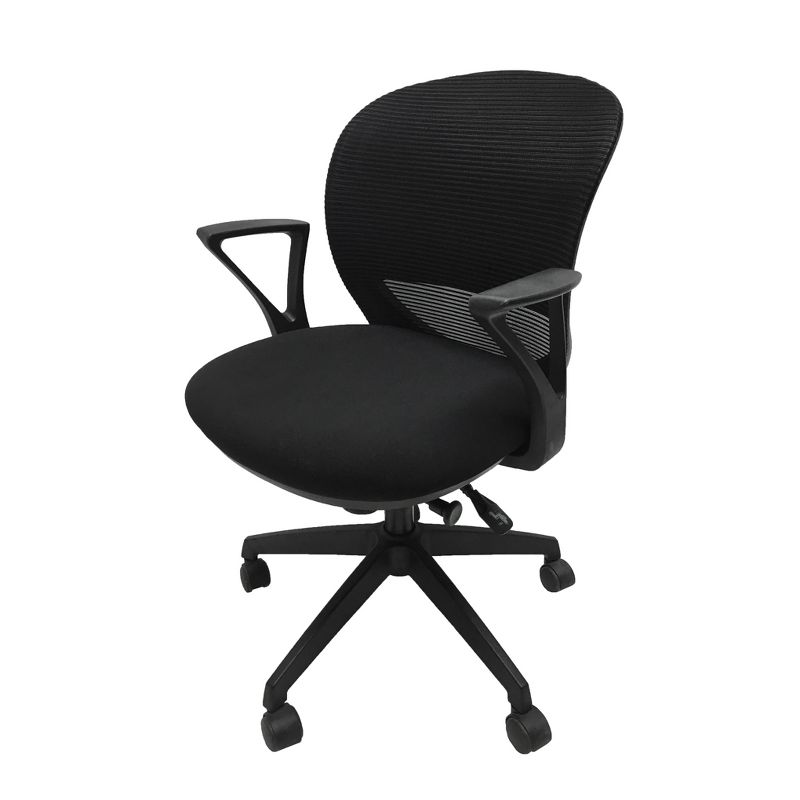 Sidney Mid Back Ergonomic Mesh Office Chair Black - X Rocker