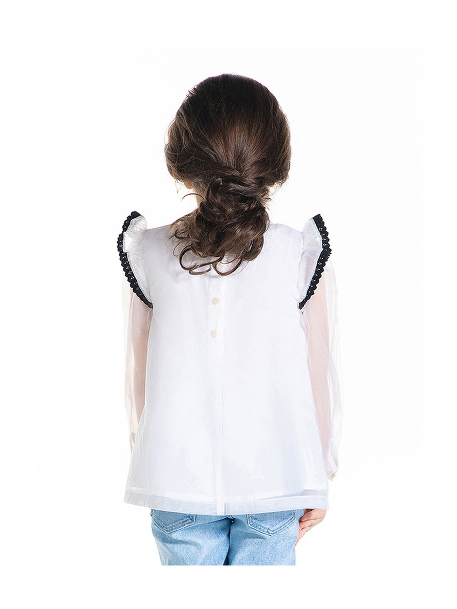 Cutecumber Kids Plum Lace Top