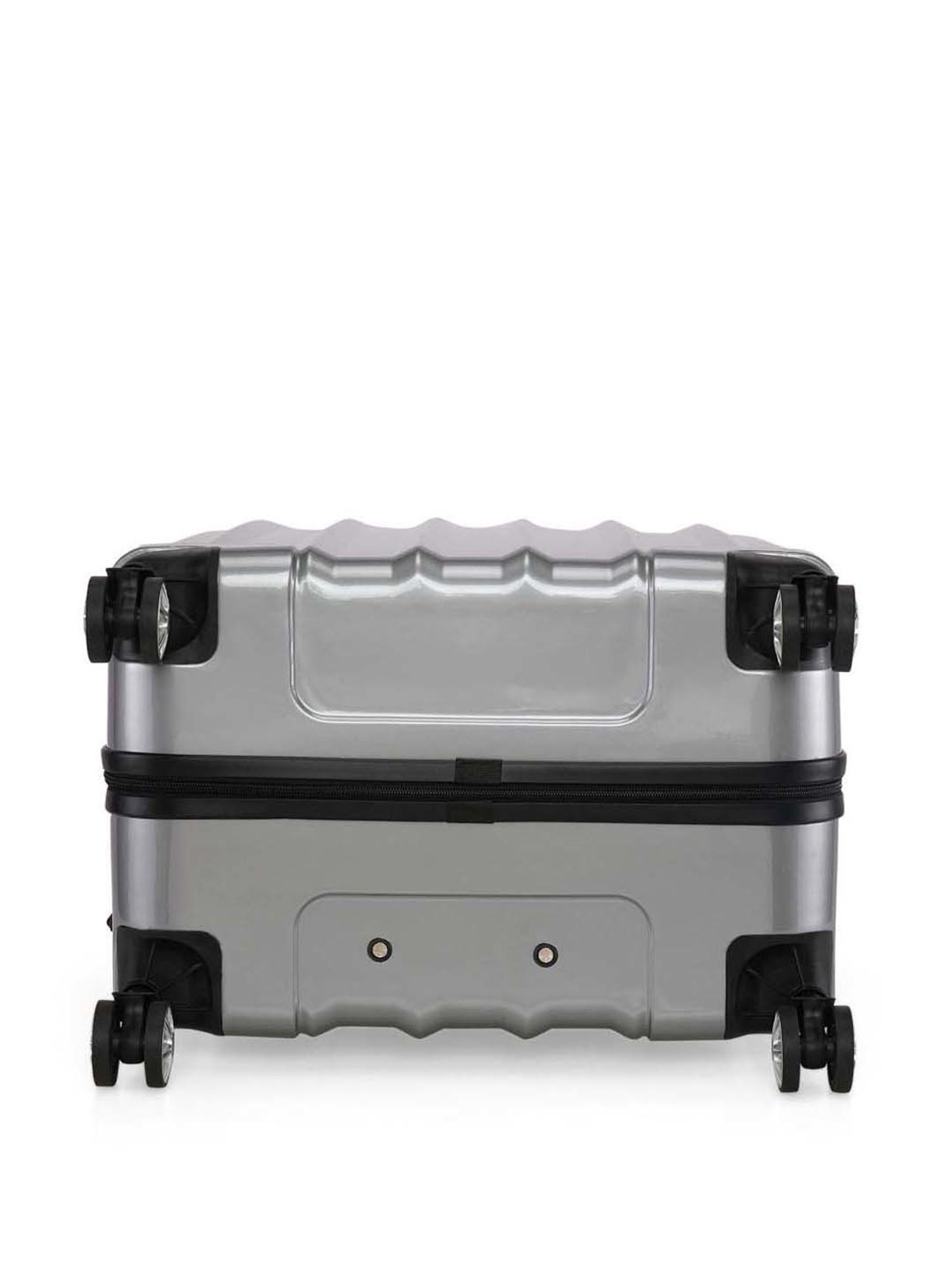 Swiss Brand Baden Silver 8 Wheel Small Hard Cabin Trolley - 34 Inch