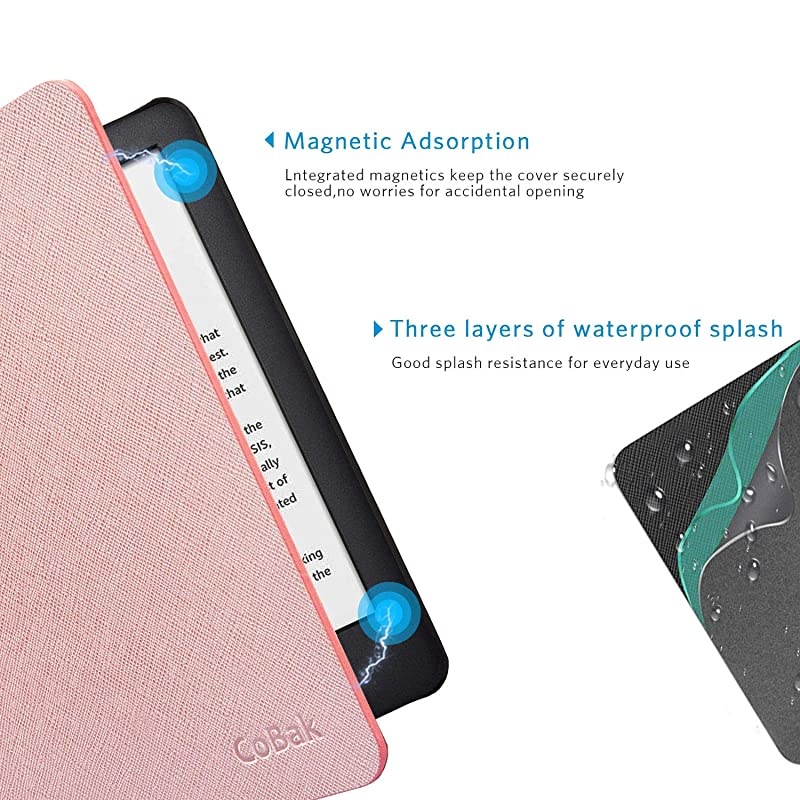 Case for All New Kindle 10th Generation 2019 Released Will Not Fit Kindle Paperwhite or Kindle Oasis Premium PU Leather Smart Cover with Auto Sleep and Wake Rose Gold
