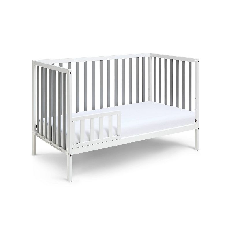 Suite Bebe Deux Remi Island Crib - White/Gray