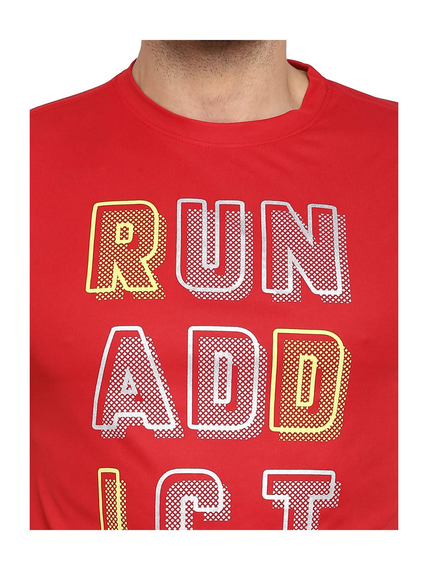 OFF LIMITS Red Short Sleeves Printed T-Shirt