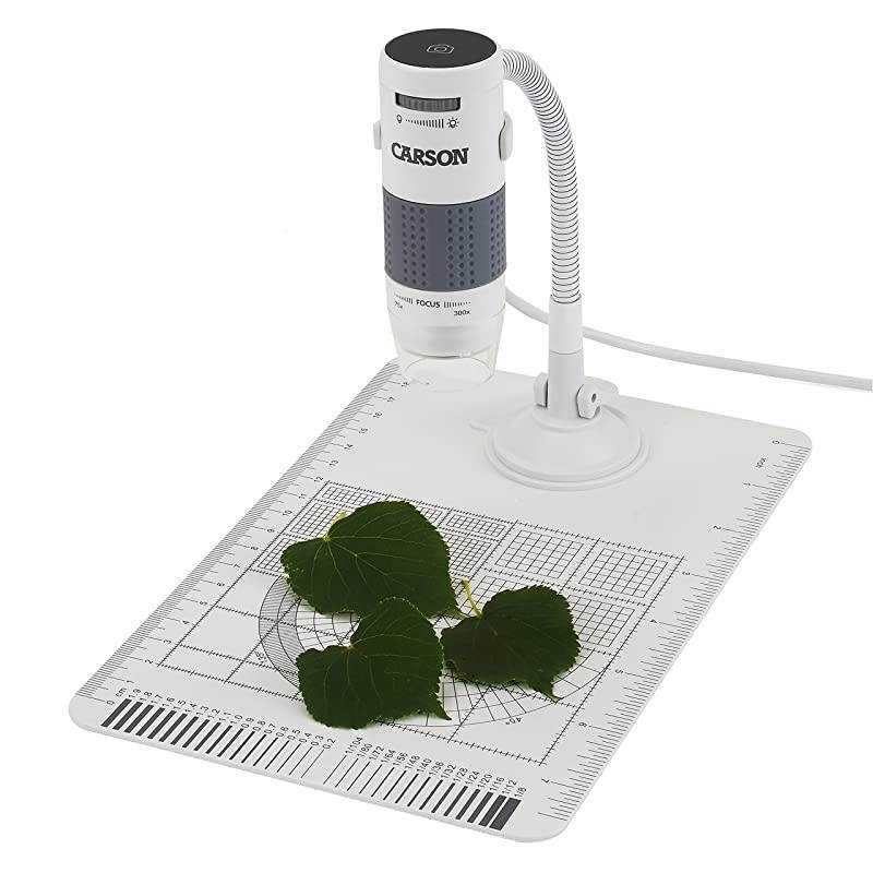 eFlex 75x/300x Effective Magnification (Based on a 21" monitor) LED Lighted USB Digital Microscope with Flexible Stand and Base (MM-840) , White