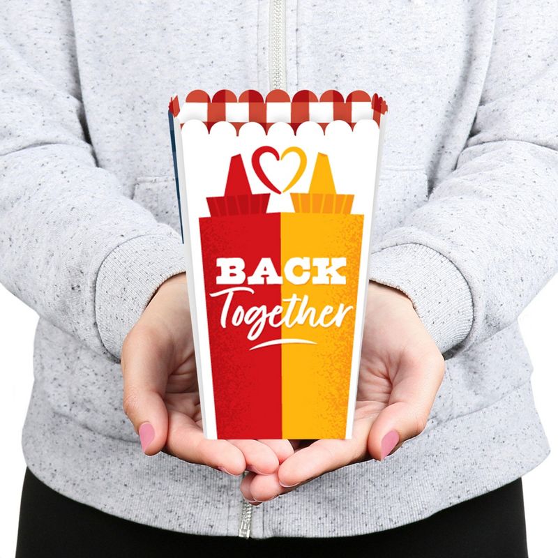 Big Dot of Happiness Adult 50th Birthday - Gold - Square Favor Gift Boxes - Birthday Party Bow Boxes - Set of 12