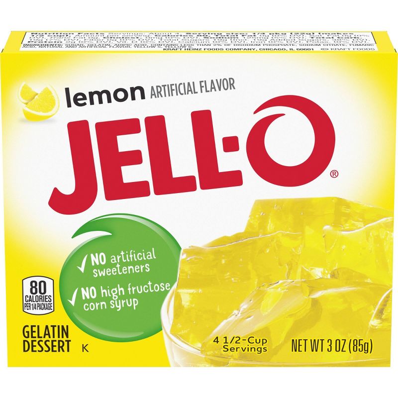 JELL-O Lemon Gelatin - 3oz