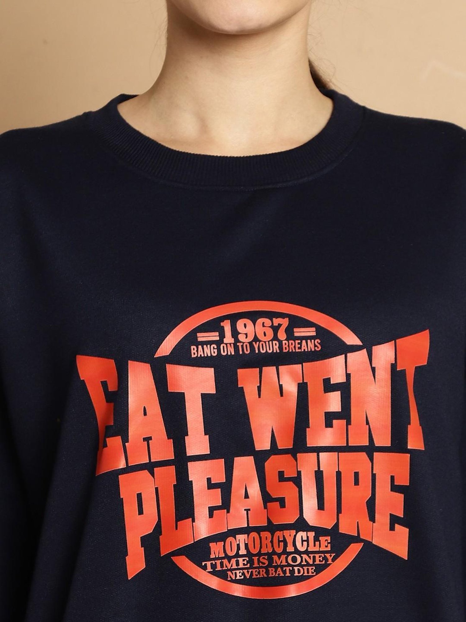 Vimal Jonney Rust & Navy Printed Sweatshirt - Pack Of 2