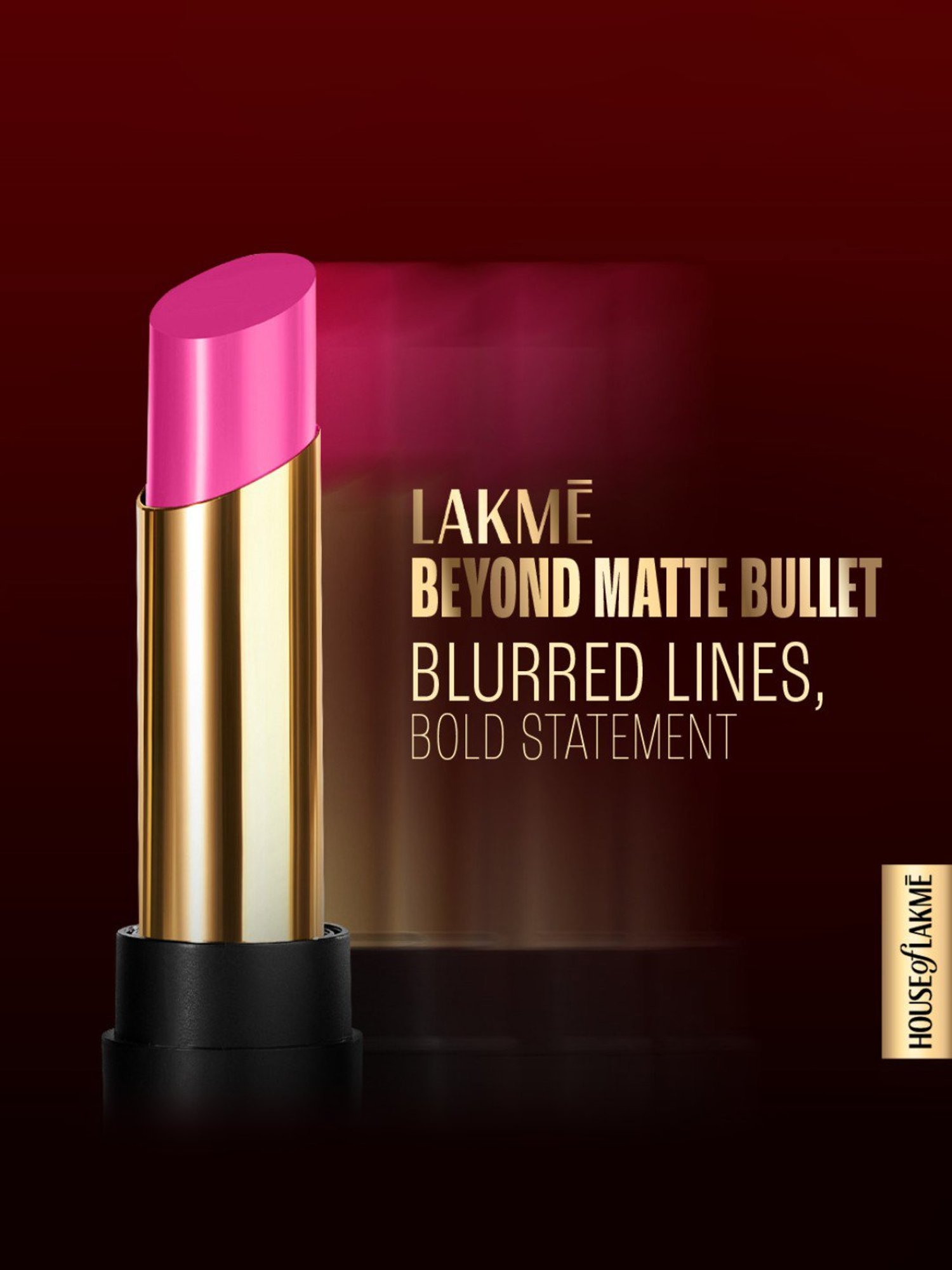 Lakme Absolute Beyond Matte Lipstick Fuchsia Fun - 3.4 gm