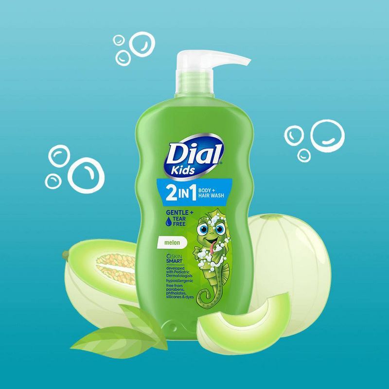 Dial Melon 2-in-1 Body and Hair Wash for Kids - 24 fl oz