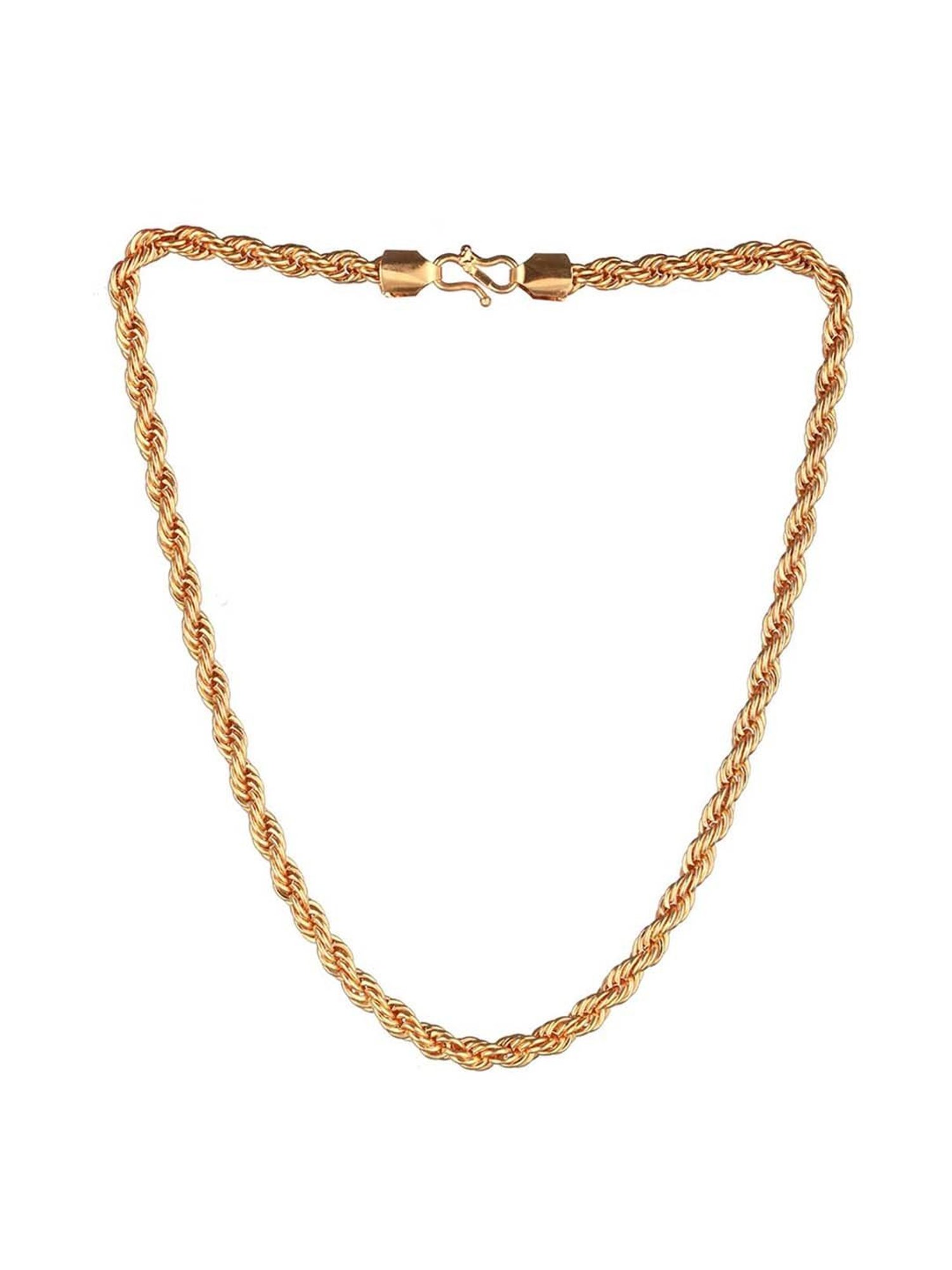 Bold by Priyaasi Trendy Gold-Toned Rope Neck Chain for Men