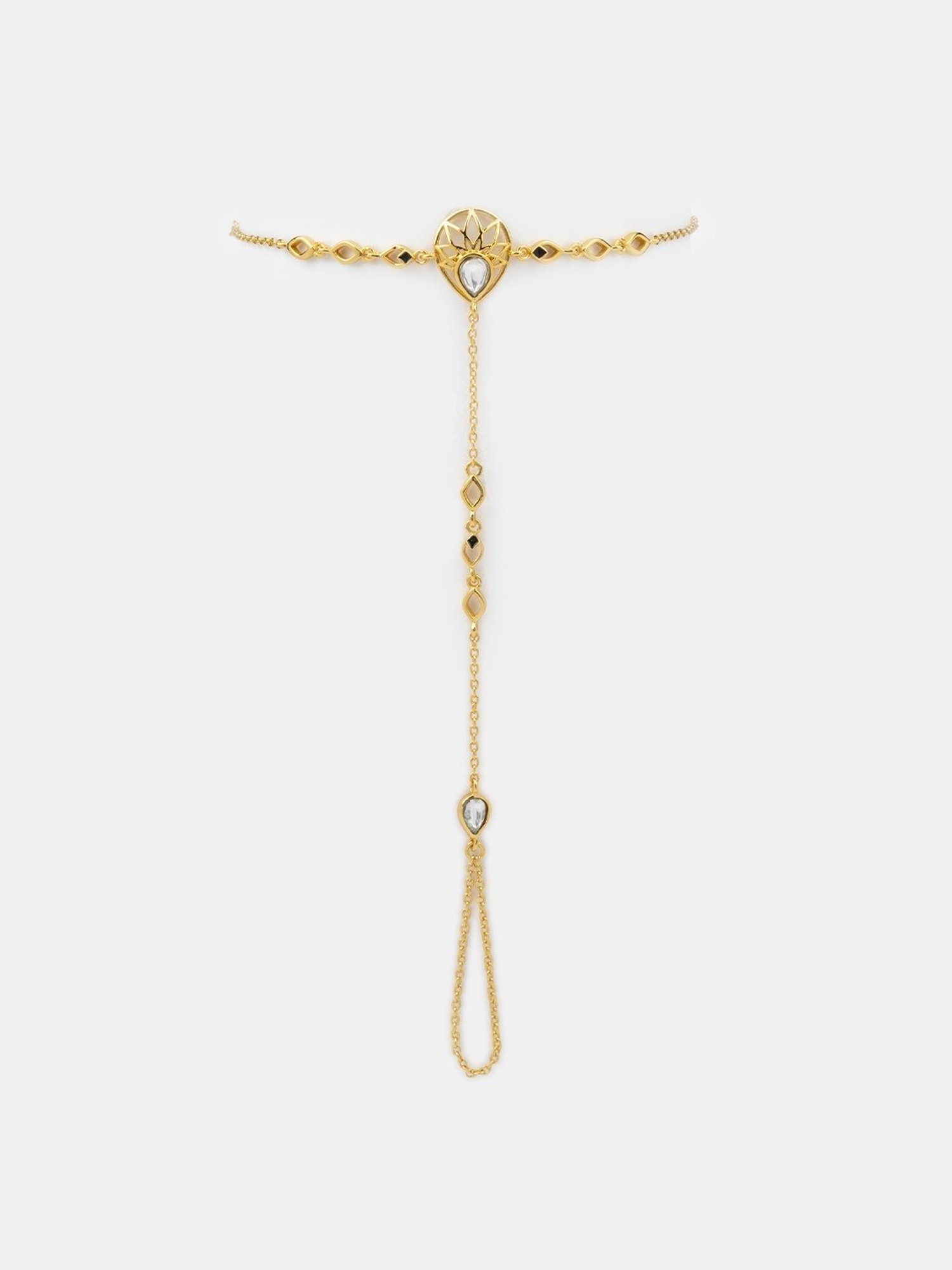 Shaya 92.5 Sterling Silver Queen of Encouragement Hand Harness Bracelet for Women