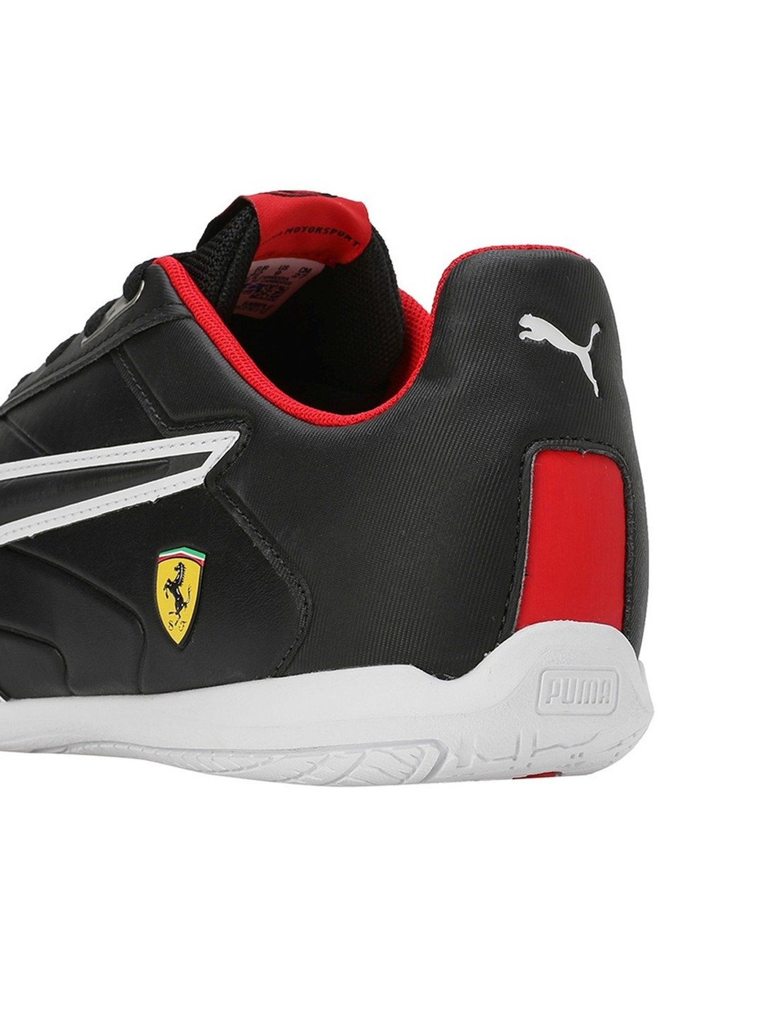 Puma Men's Scuderia Ferrari Tune Cat Black Casual Sneakers