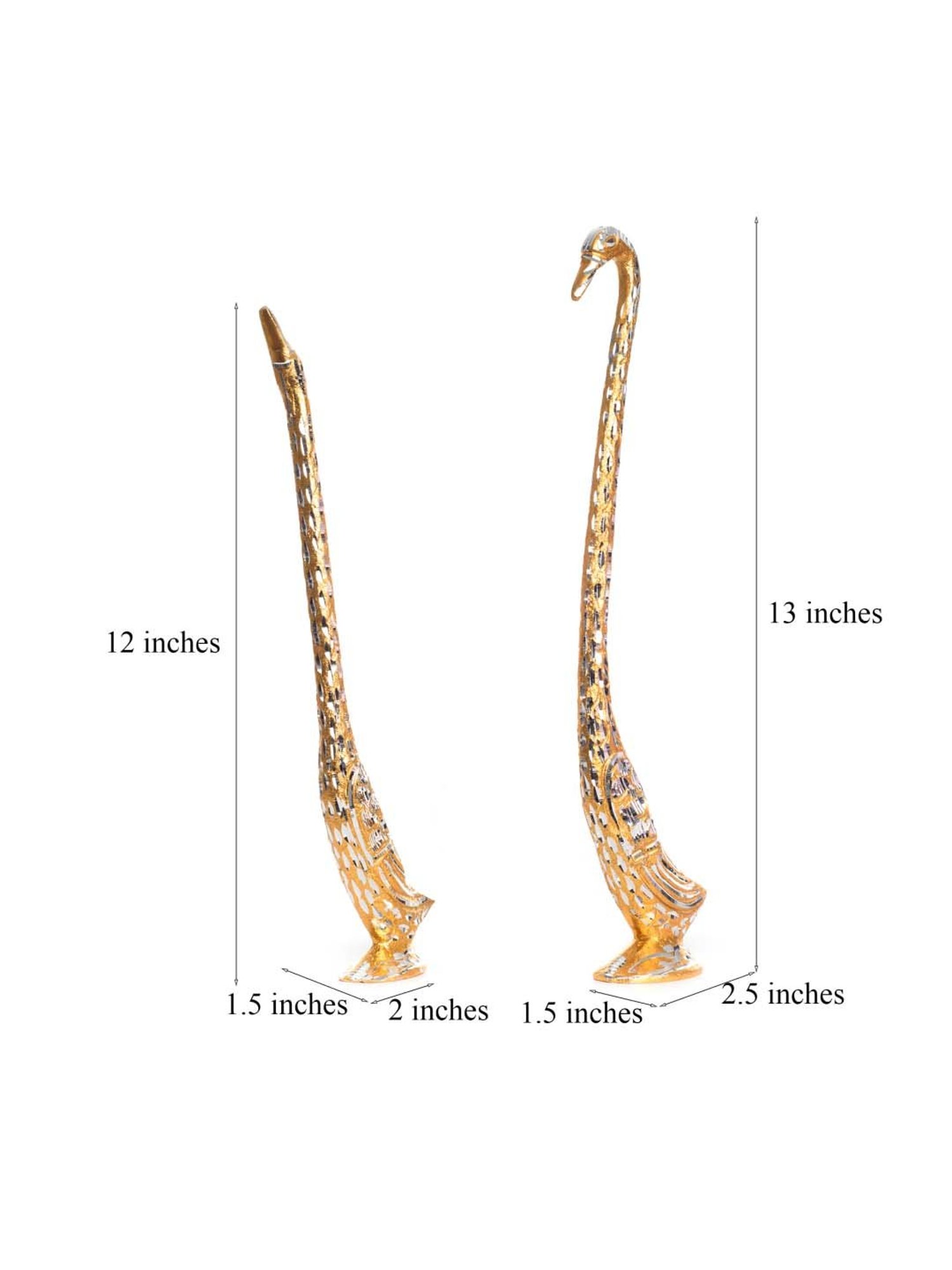 eCraftIndia Cute Love Birds with 13 Inch Height Decorative Figurine