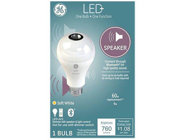 General Electric A21 Speaker LED Light Bulb - White