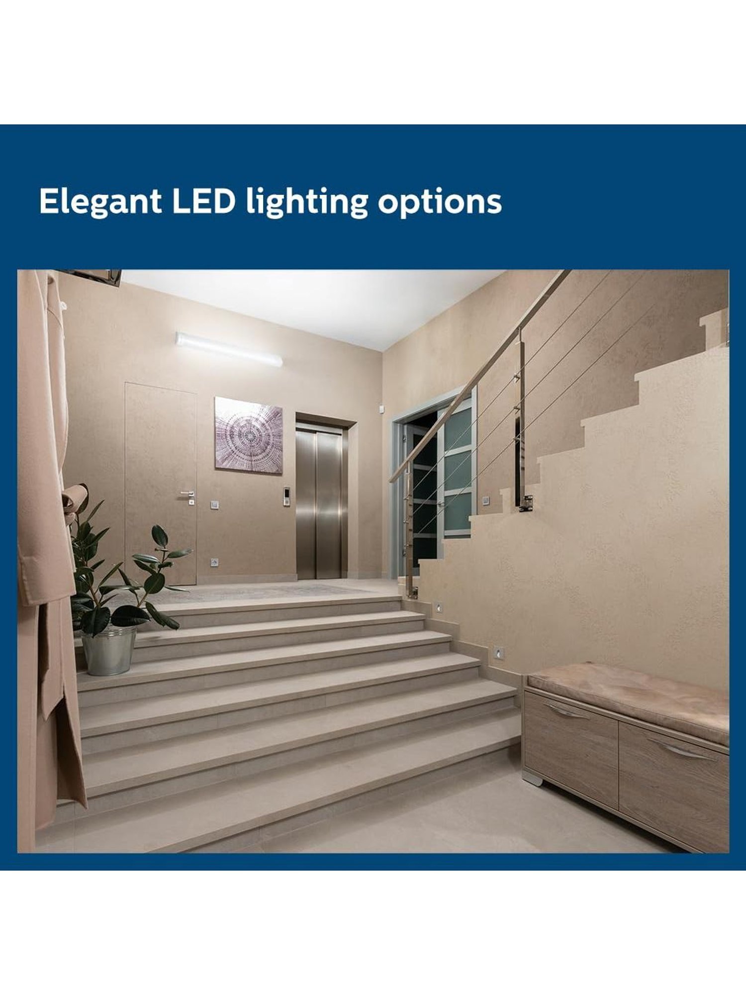 Philips 40-Watt 4-ft Decorative LED Tubelight for Living Room & Bedroom Pack of 2 (Cool Day Light)