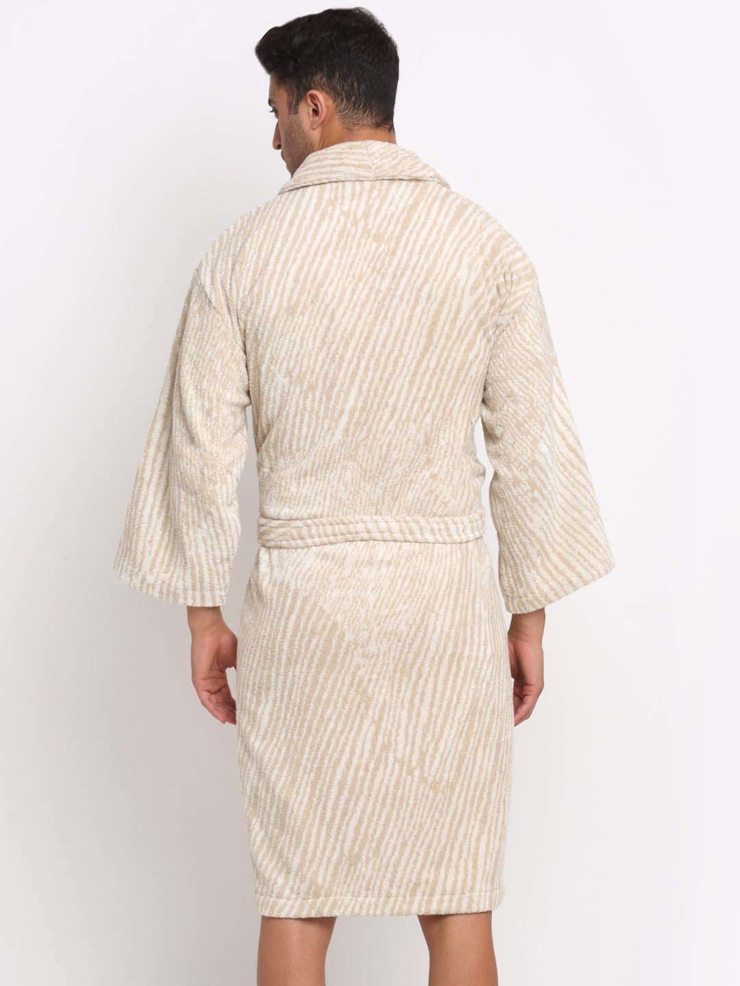 Trident Comfort Living Grey Cotton 380 GSM Bathrobe