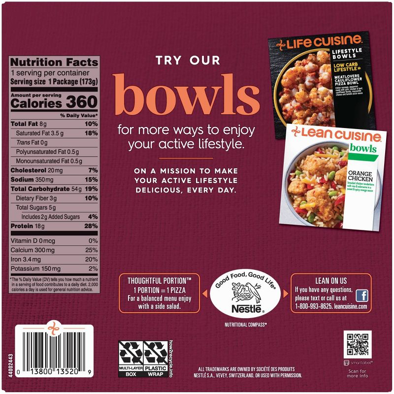 Lean Cuisine Deep Dish Spinach & Mushroom Frozen Pizza - 6.1oz