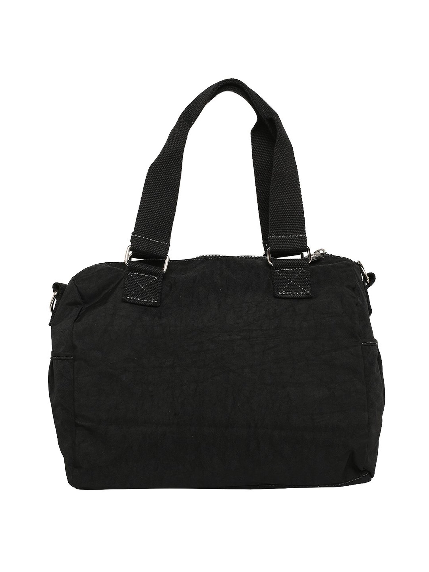 Baomi Black Solid Medium Handbag