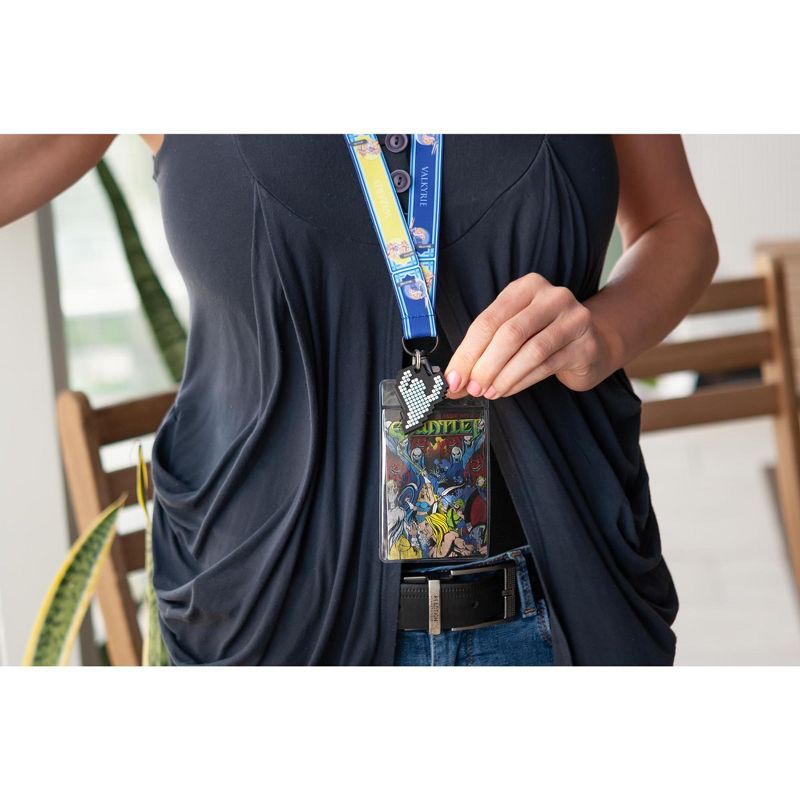 Crowded Coop Midway Arcade Games Lanyard w/ ID Holder & Charm - Gauntlet