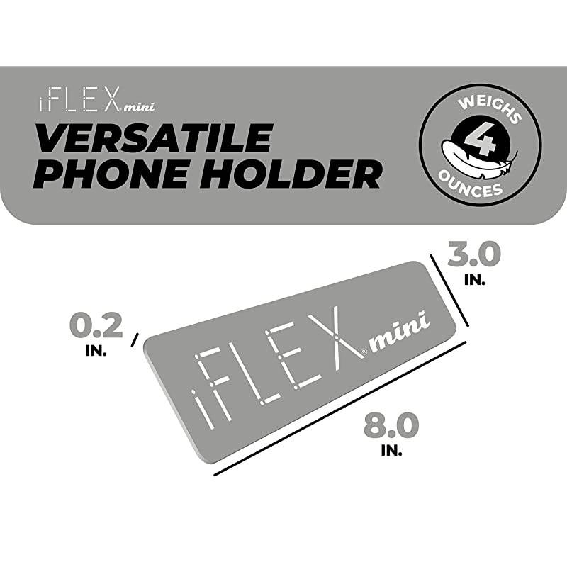 Mini Flexible Phone Holder for Travel Work and Home This Travel Cell Phone Stand is The Perfect iPhone Holder and Works with Any Smartphone NonSlip Grip Strong and Durable Cool Gray