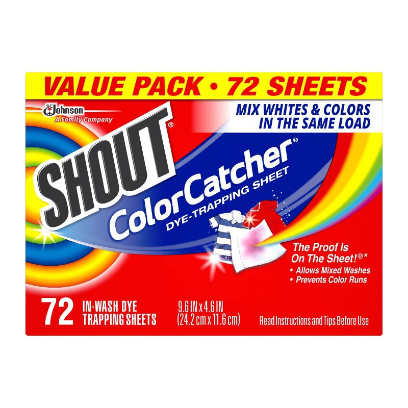 Shout Color Catcher Dye Trapping Sheets - 72ct