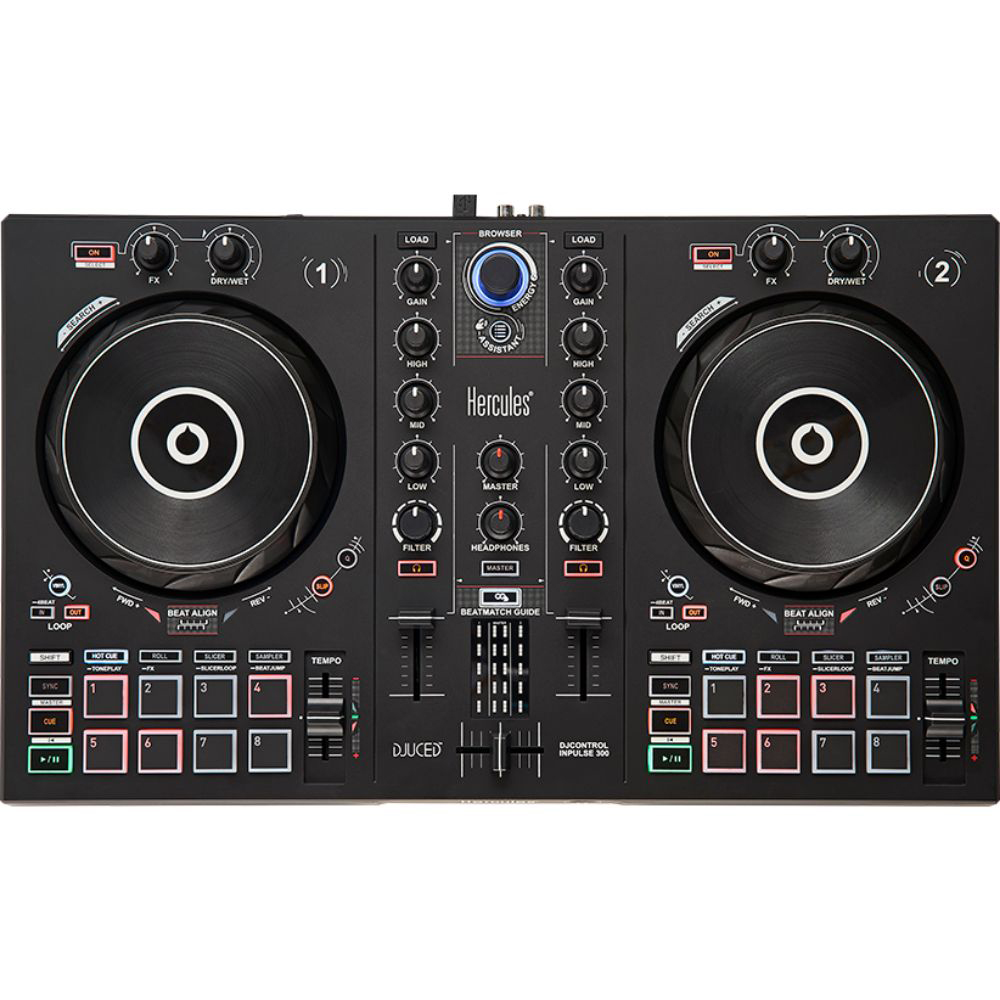 Hercules DJControl Inpulse 300 2-Channel DJ Controller for DJUCED with Warranty