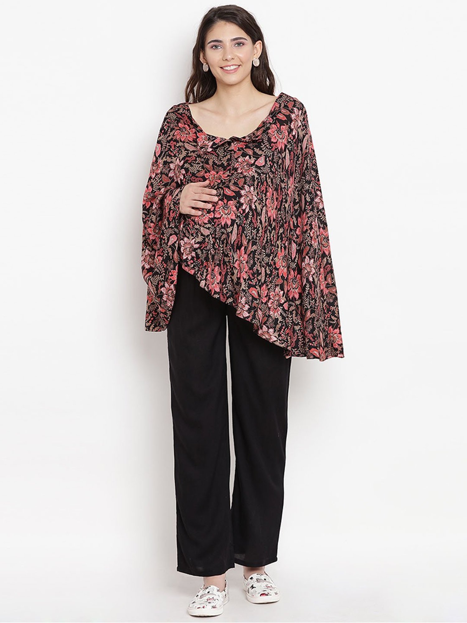 Mine4Nine Black Maternity Trousers