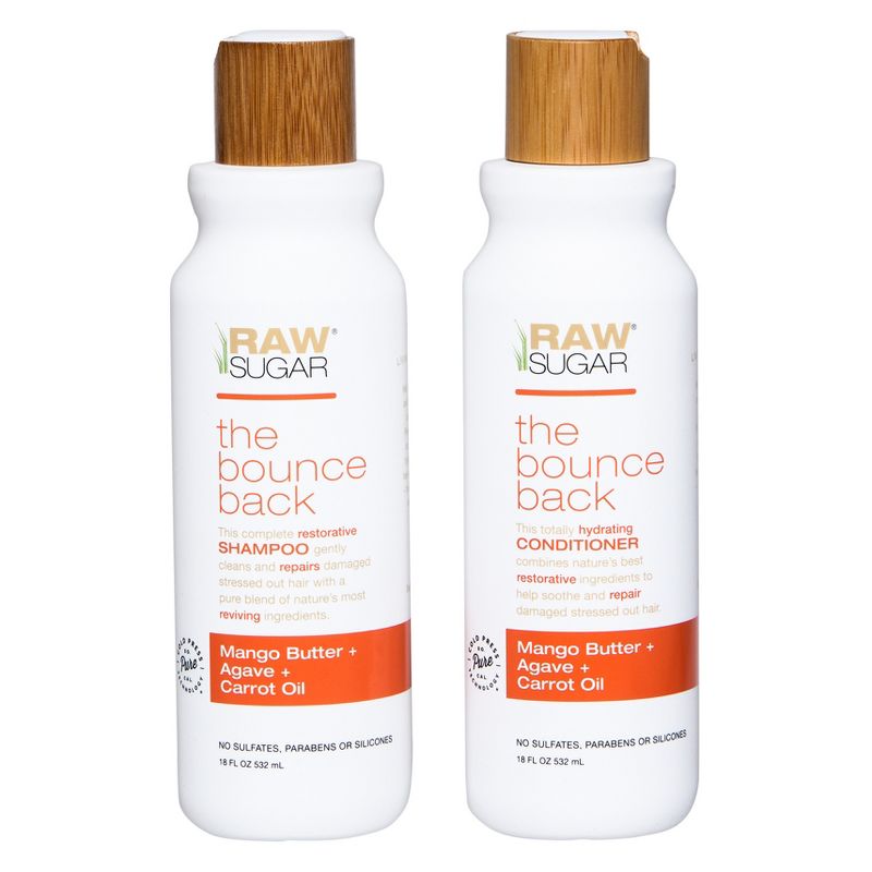 Raw Sugar Shampoo Mango Butter + Agave + Carrot Oil - 18 fl oz