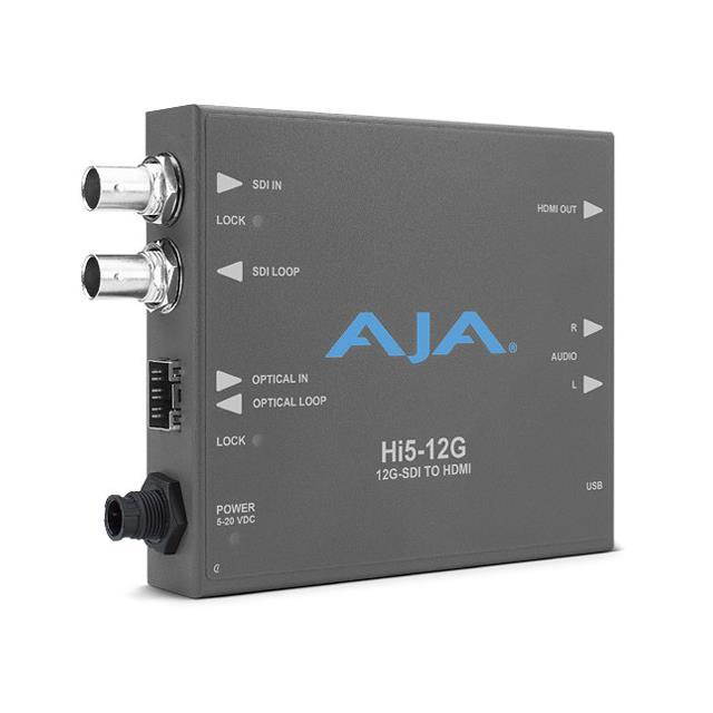 AJA Hi5-12G 12G-SDI to HDMI 2.0 Converter