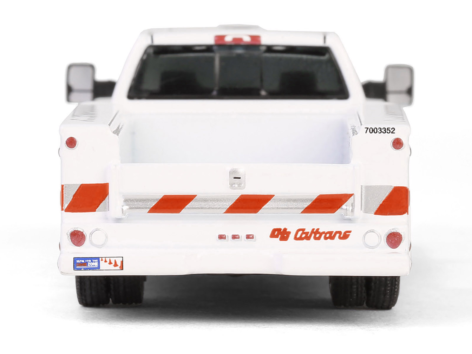 2016 Chevrolet Silverado 3500 HD Dually Service Bed Truck "CalTrans (California Department of Transportation)" White with Orange Stripes "Dually Drivers" Series 15 1/64 Diecast Model Car by Greenlight