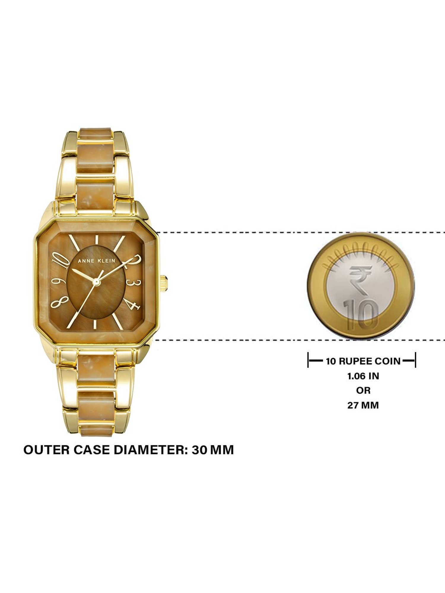 Anne Klein AK3972GPBN Analog Watch for Women