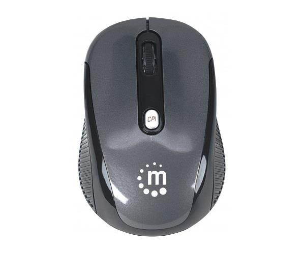 Manhattan 177795 Manhattan performance wireless optical mouse - black/silver