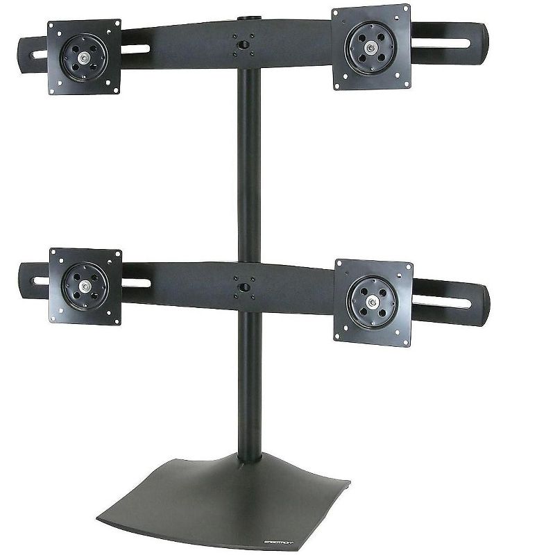 Ergotron DS100 Monitor Stand, Up to 24" Monitor, Black (33-324-200) 