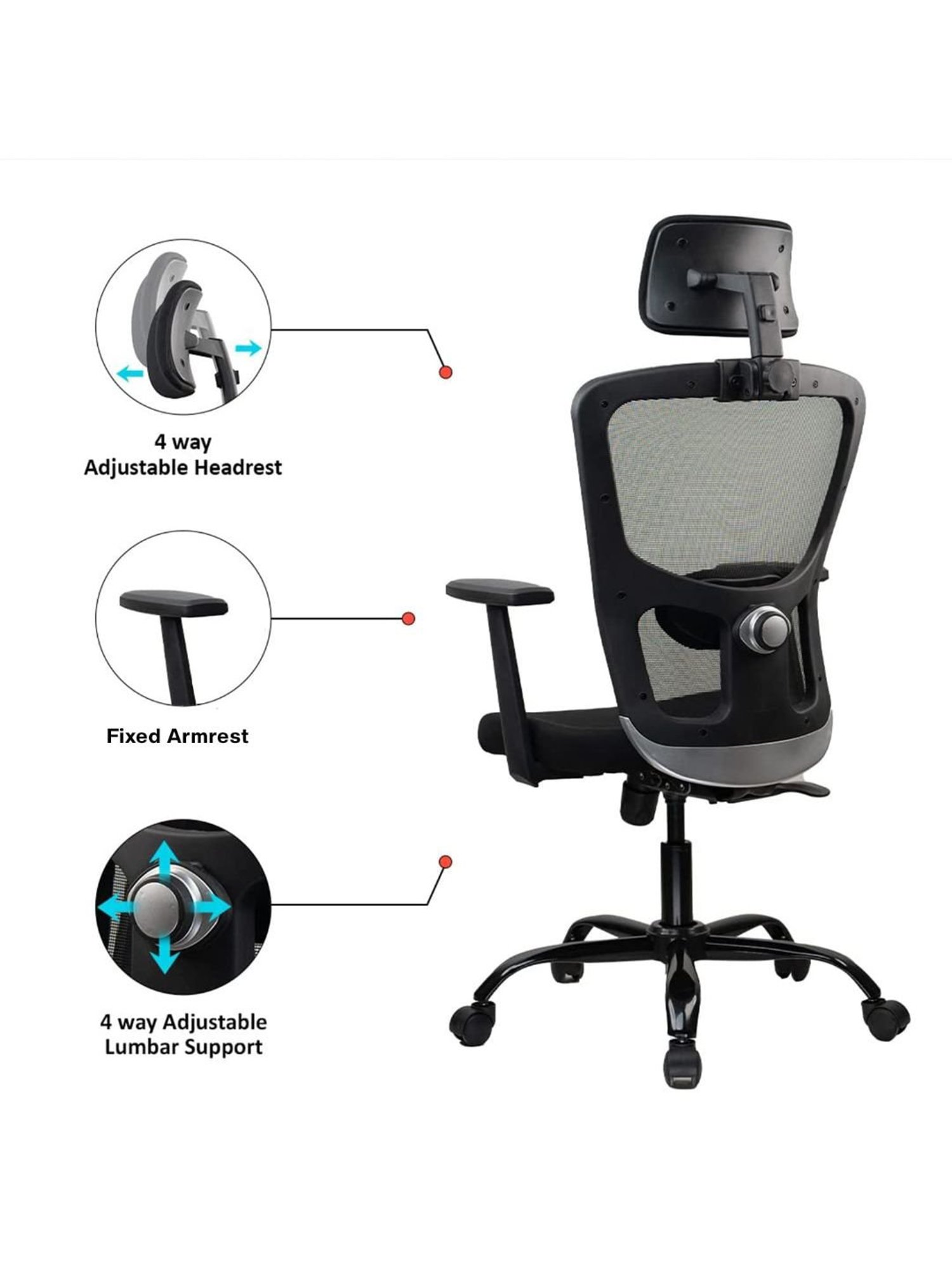 Green Soul  Jupiter Echo Black Foam Ergonomic Office Chair