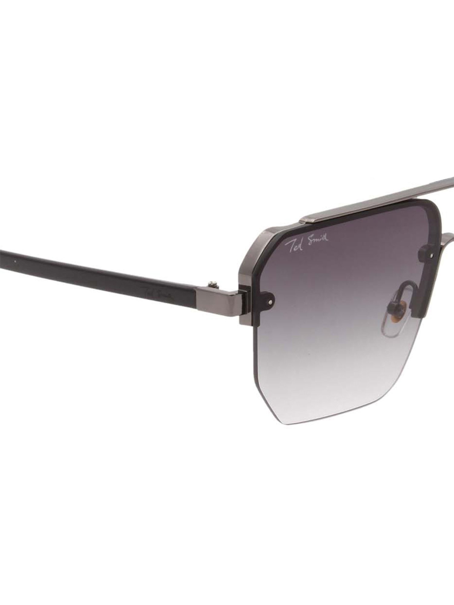 Ted Smith Grey Aviator UV Protection Unisex Sunglasses