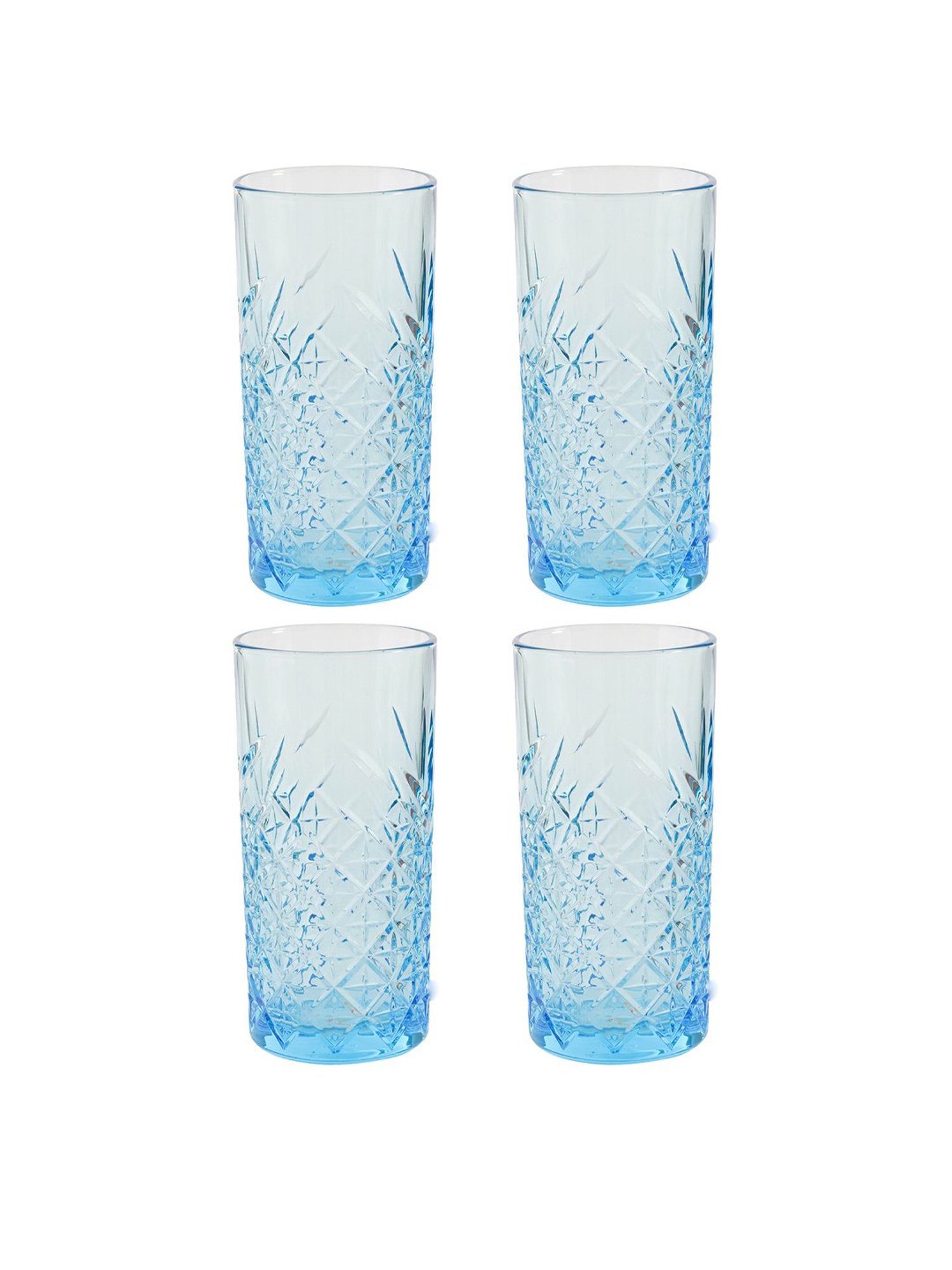 Pasabahce Transparent Glass Juice Cold Drink Glasses - Set of 4 (450ml)