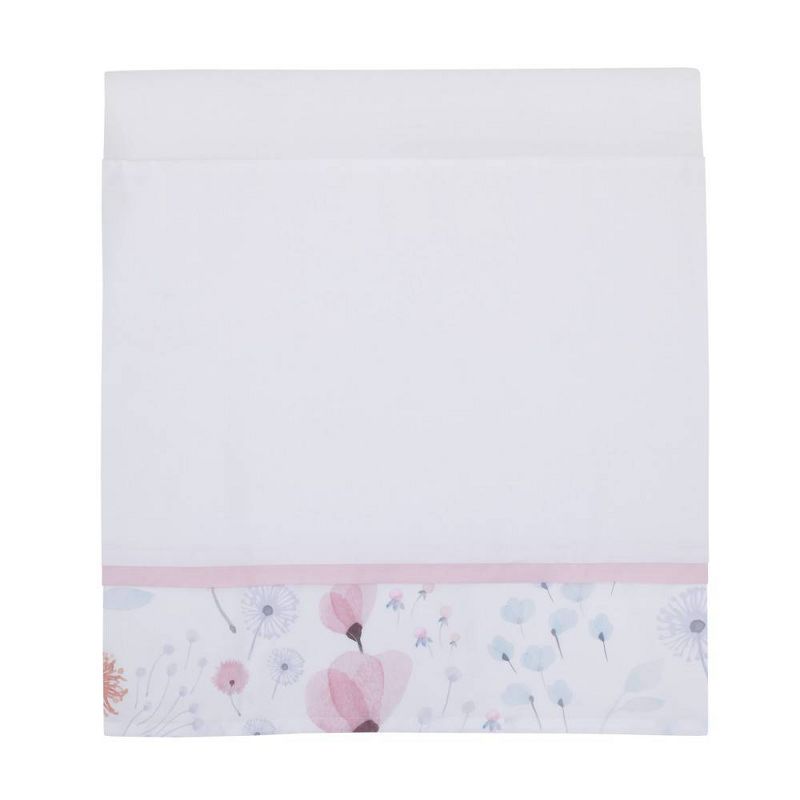 NoJo Lovely Watercolor Floral Crib Bedding Set - Pink/Aqua/Gray 8pc