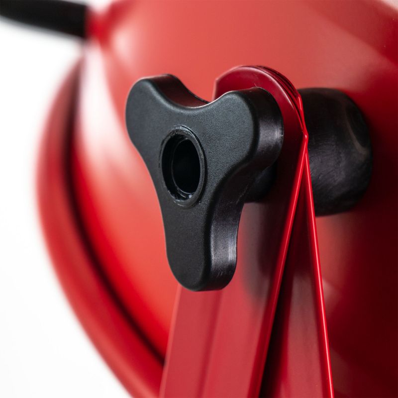 VieAir 24 Inch Commercial Floor Drum Fan in Red