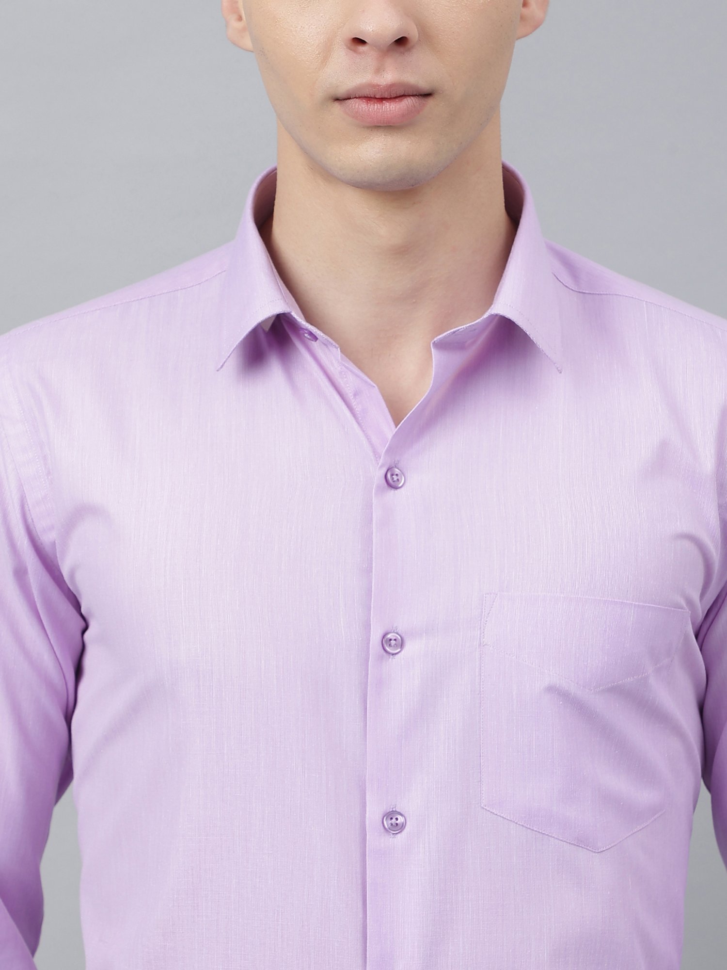 English Navy Lavender Slim Fit Shirt