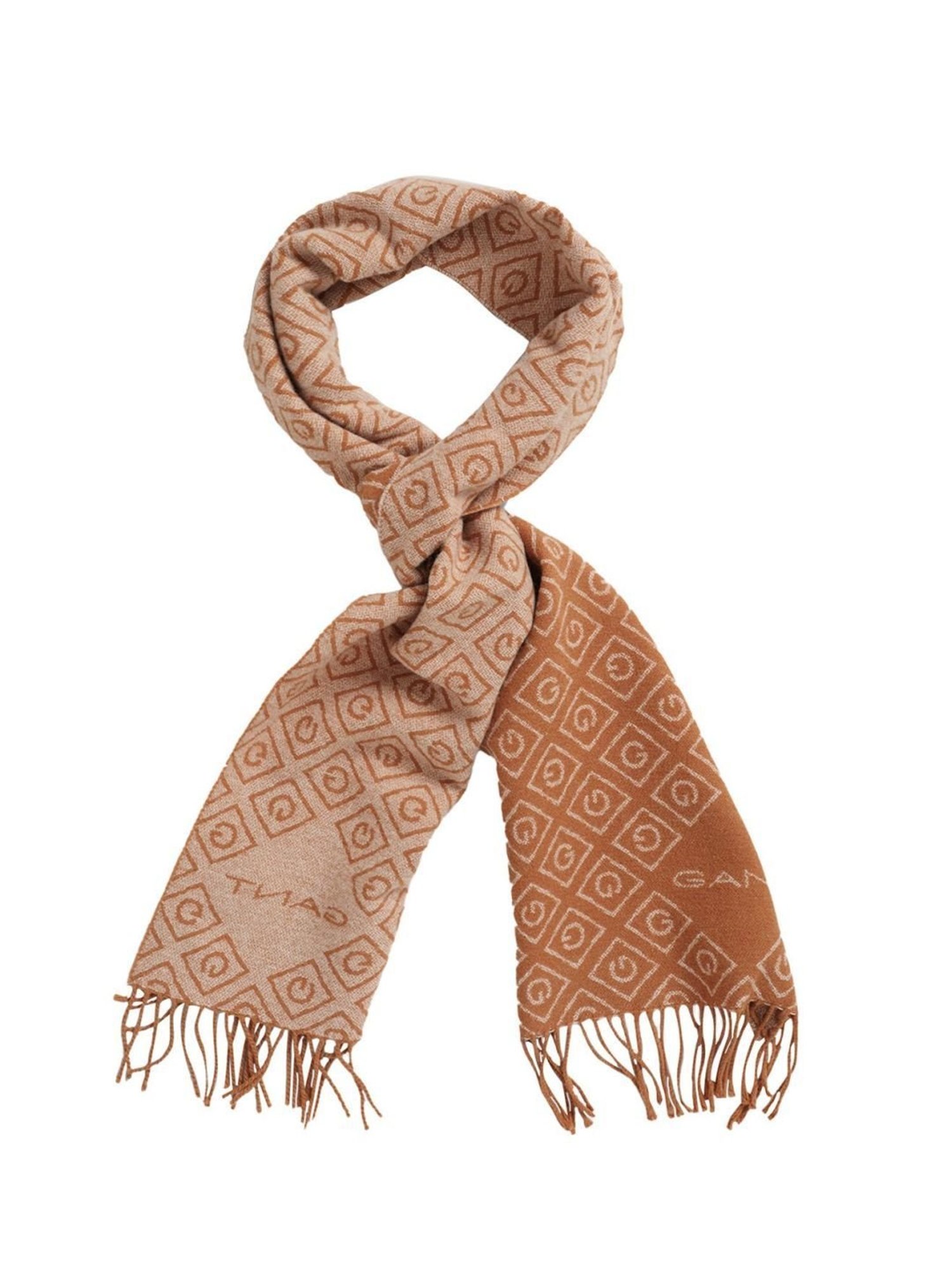 Gant Brown Logo Scarf