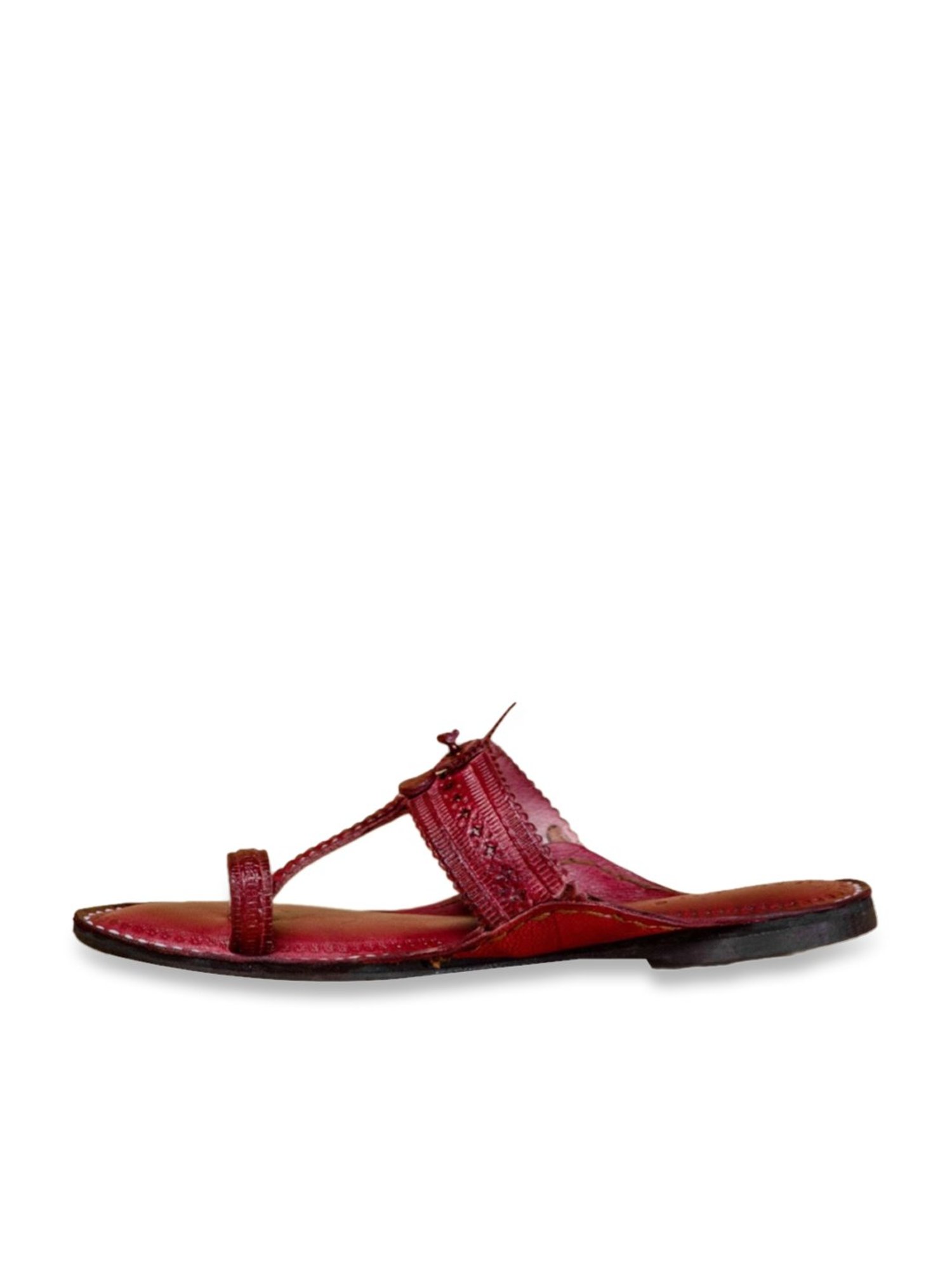 Kalapuri Women's Brown Kolhapuri Sandals