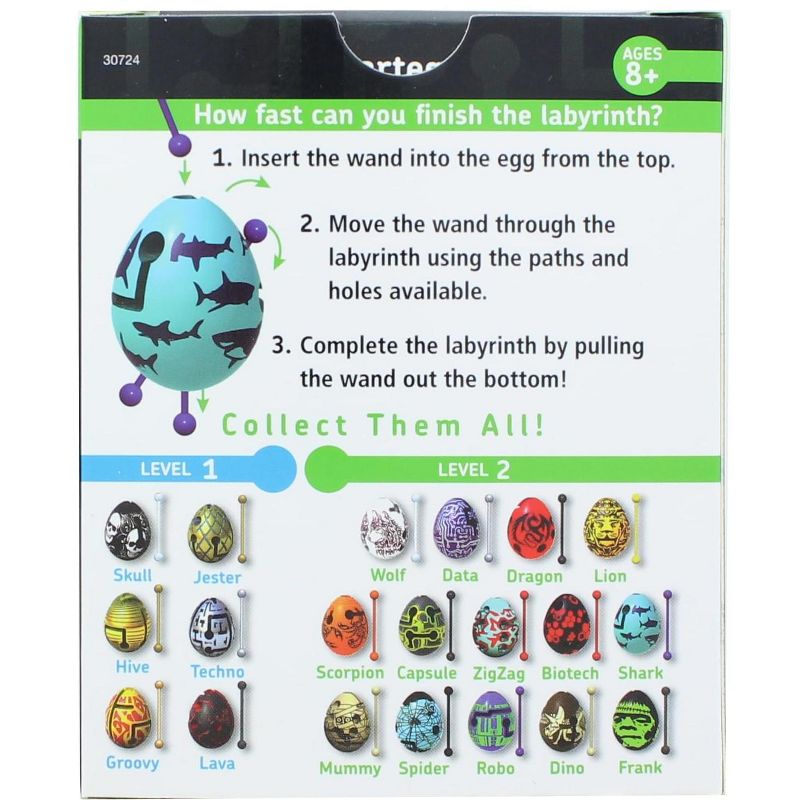University Games Smart Egg 1-Layer Level 2 Labyrinth Puzzle | Shark