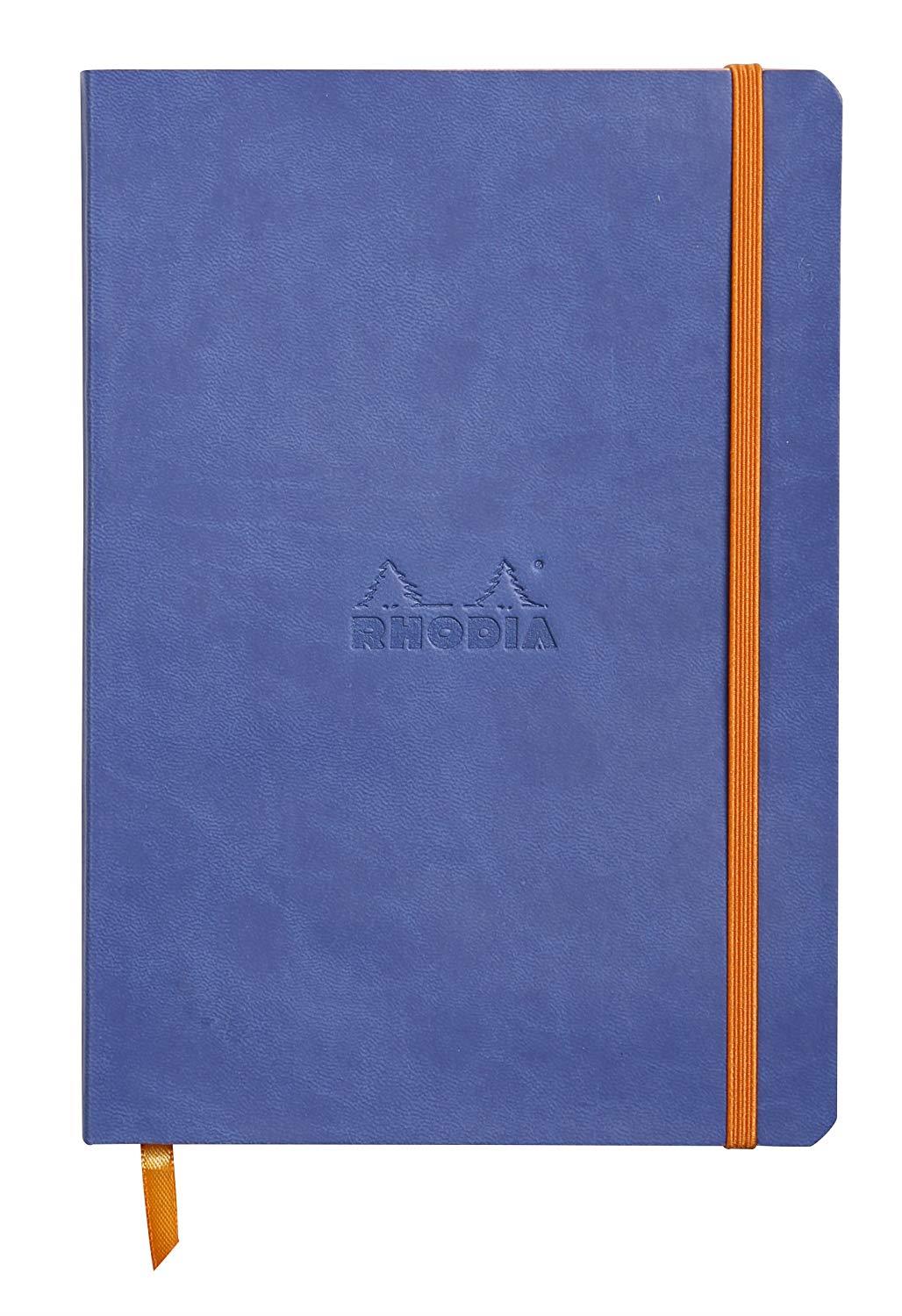 Rhodiarama Dot 5.8X8.3 inch Sapphire Notebook