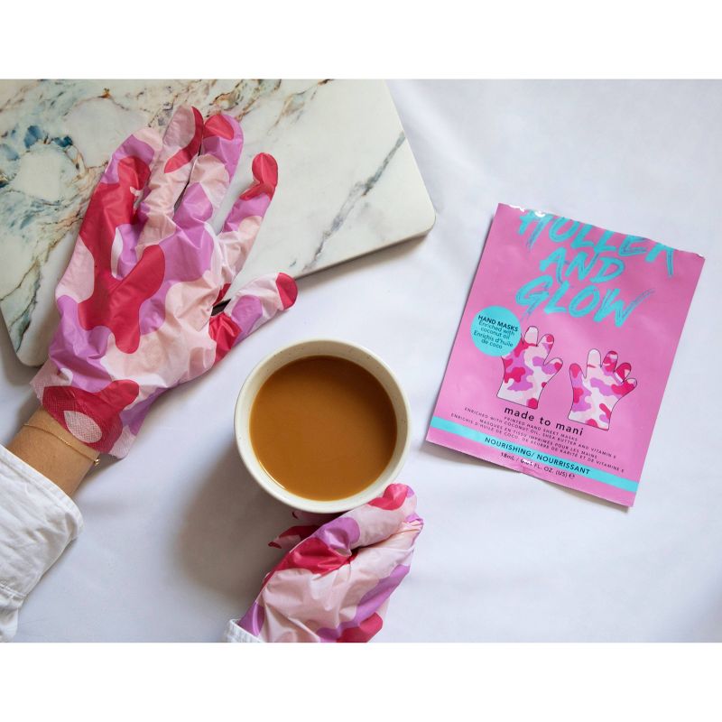 Holler and Glow Made to Mani Printed Hand Mask