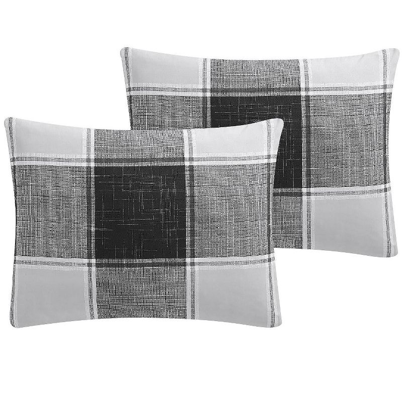 VCNY Home Brent Plaid Comforter Set - Grey 2 Piece Twin XL