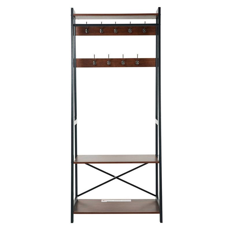 Santa Fe Hall Tree Brown - Linon